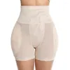 Shapers Women Women Bulifter Tummy Control Panties Shapewear Hip Enhaper Shaper Booty Pads Big Ass Strap Body Hook Short Short