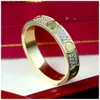 Anello di diamanti Anello nuziale Anelli d'amore per le donne Anelli d'oro Designer di gioielli Gioielli in argento Bague Fiancaille Bijoux Acier Schmuck Anello Di Marca Anelli Donna