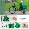 Novelty Games 1 10 Mini Retro Postal Edition Cykel Diecast Nostalgic Model Toy Bike Adult Simulation Collection Gifts Toys for Children 230509