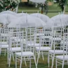 8st Popular Wedding Banket Hotal Decoration Acrylic Crystal Chair för inomhus matsal utomhus strandevenemangsplats layout rekvisita