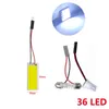 Novo Super White T10 W5W Auto Interior Leitura Lâmpada Lumin Dome Festoon Veículo COB 18SMD 24SMD 36SMD 48SMD Painel de LED de carro