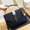 designer bag Women caviar Bags Handbags Shoulder Bags tote bagg black Chain Bag calfskin classic diagonal stripes quilted chains double flap medium cross body