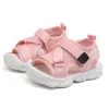 Sandals 2023 Baby Boy Black Gray Pink Canvas Infant Girl Toddler Summer Walking Shoes born Sneaker Beach D04143 230509