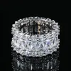 New Fashion Gold Plated Full Bling CZ Diamond Ring for Men Women for Wedding Party Nice Gift Size 7-10