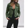 Giacche da corsa. Giacca bomber da donna 2023 Ladies Retro Rivet Zipper Up Donna Cappotti basic Maglione leggero