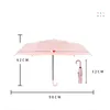 Umbrellas Ushaped Handle Pocket Mini Anti UV Paraguas Sun Rain Windproof 3folding 휴대용 휴대용 230510