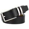 Belts Selling Men's Genuine Leather Belt Mens High Quality Leisure Retro Pin Buckle Luxury Designer Jeans Men Gifts