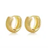 New minimalist circular honeycomb pattern earrings with copper plated gold plated versatile earrings for women