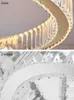 Chandeliers Crystal Round Large Chandelier Lights Luxury Decor High Ceiling Stairs Living Room Kitchen Bedroom Decoration Ring Lamps