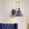 Lampy ścienne Nordic Loft Lampa LED LED Creative Art Horn Projekt kawiarnia Lekkie dekoracje łazienki Sconce Lighting Optora