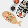 Plates Nut Trays Wooden Japanese Sushi Board Steak Plate Sashimi Serving Platter Boat Tray