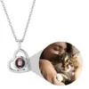 Персонализированная в форме сердца ожерелье из нержавеющей стали на заказ подарки на день святого Валентина для девочек семейные пары сувенирные сувениры