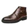 British Luxury Boots Men Plataforma Vintage Boots Classic Genuine Leather Masculino Botas de Negócios Plus Size 38-46