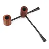 Rookpijpen 145 mm Rosewood Round Bottom Slender Extension Pipe