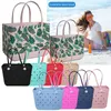 Сумки для хранения 1 шт. Очень большая сумка на пляже летняя корзина Eva Women Silicon Beach Mate с дышащей корзиной для торговли мешочком P230510