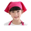 Bérets Enfants Turban Chapeau Triangle Écharpe Bébé Bavoir Chapeaux Version Coréenne Pour Garçons Et Filles