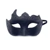 Masquerade Mask Men Men Venetiaanse glitter half gezichtsmaskers voor kerst Mardi Gras Party Halloween Cosplay Cosplay Prom Masked Ball