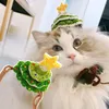 Chat Costumes Chien Chapeau Attrayant Portable Tricoté Arbre De Noël Pet Cap Fournitures