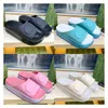 2023ss Plattform Slide Tofflor Interlocking G Slide Dam Sandal Herr Designer Sandaler Gummi Flip Flops Sommar Strandskor Mode Bred Hem Tofflor