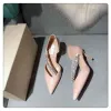 2023 Sandals Summer Classic High Heel Sandals Party Fashion Leather Women's Dance Shoes Designer Sexy High Heel Shoes Metal Belt Buckle