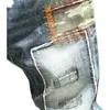 Heren jeans onregelmatige patch denim herenmerk slanke Koreaanse splicing gewassen jeans mannen gratis verzending lente herfst dent vrachtpak heren z0508