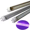 UV LED Ultraviolet UV Lamp Lights G13 Two Pin Tube Fixtures Lamp Bar Party Club DJ UV Art/Ultraviolet Rays Sterilizer Glue Light Subzero Led UV GEL Curing Lamp oemled