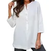 Women's T Shirts Womens Crew Neck 3/4 Sleeve Basic Solid Loose Cute Tunic Top Fit Summer Casual Workout Tops Women