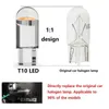 Nouveau 10x plus récent W5W Led T10 voiture lumière COB verre 6000K blanc Auto Automobiles plaque d'immatriculation lampe dôme lumière lecture DRL ampoule Style 12V