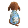 Hundebekleidung Haustiere Sommer Kokosnussbaum Ananas Niedlich Hawaii Strand Hemd Bluse Kleidung Heimtierbedarf
