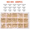 New M2 M2.5 M3 M4 M5 M6 Brass Heat Set Insert Nut Hot Melt Nutinsert Thread Knurled Double Twill Embedment Copper Nut Assortment Kit