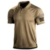 Polos pour hommes militaire tactique t-shirt chemise US Army à manches courtes vêtements hauts t-shirts été en plein air t-shirts 230510