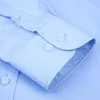 Herrklänningskjortor Klassiska långärmad solid BASIC SHIRT-FICK-LESS Design Regular-Fit Non-Iron Bamboo Fiber Business Stretch 230510
