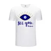 Women's T-Shirt Women 2023 Summer evil eye Short Sleeve Print Blue Art Eye Lady T-shirts Top T Shirt Ladies Womens Graphic Female Tee T-Shirt P230510