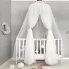 Crib Netting Mosquito Net Hanging Tent Baby Bed Crib Canopy Tulle Curtains for Bedroom Play House Tent for Children Kids Room 230510