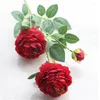 Decorative Flowers 10pcs Silk Celery Peony Flower Artificial Tea Rose Stems 65cm Long For Wedding Centerpieces 11 Colors