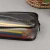 대형 소프트 맑은 연필 사무실 방수 방수 케이스 고정 저장 학생 용품 펜 상자 INS Simple Bag
