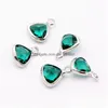 Charms Fashion Crystal Charm 12 kleuren Triquetrous Birthstone voor Bacelets ketting diy sieraden maken groothandel druppel deliv dhgarden dhxlt