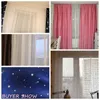 Cortina brilhante estrelas crianças cortinas de pano para sala de estar garotas menino menina quarto bluepink Blackout cortinas cortinas personalizadas wp123f 230510