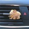 Nuevos accesorios ostentosos para coche, Clip de ventilación para Aroma, ambientador de Perfume para coche con olor a coche, adornos para coche, elefante de diamante, decoración Interior para coche