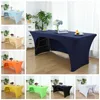 Table Cloth DD 4ft 6ft 8ft Custom Spandex Cover Stretch el Banquet Wedding Exhibition Counter Decor cloth 230510