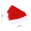 Décorations De Noël 10pcs / set Chapeau De Père Noël Rouge Tasse Mini Bouteilles Couverture Cadeau XMAS Décoration De La Maison Bouteille De Vin 8 6.5 Cm KO879415