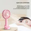 USB Pink Pink Mini Handheld Fan Outdoor Mini Creative Desktop Office Mute opladen Portable handheld fan