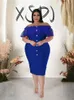 Grande taille robes taille femmes dames fête élégante dentelle épaules dénudées été Sexy serré robe de soirée en gros goutte 230510