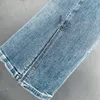 Jeans femme fendu Denim Bootcut pantalon femme mode printemps 2023 élastique taille haute maigre bleu Jean filles strass pantalon