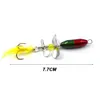 Esca da pesca con paillettes rotanti con paillettes 10g / 7cm Esca Wobbler con attrezzatura da pesca con piume per spigola trota pesce persico pesca con luccio esche da pesca