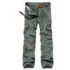 Pantalons pour hommes grande taille saisonnier vert Camouflage ample multi-poches coton salopette décontracté hommes pantalons