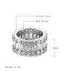 New Fashion Gold Plated Full Bling CZ Diamond Ring for Men Women for Wedding Party Nice Gift Size 7-10