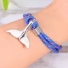 Pendanthalsband 3st vävda Fishtail Armbandkedja Lovely Creative Jewelry Decor Gift for Girls Lady - Typ 008