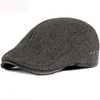 Berets ht3722 кепка Осень Зимняя шерстяная шляпа Мужчины женщины Sboy areflap мужчина -женский художник -художник для 230509