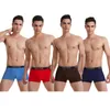 Underpants 5Pcs Silk Men's Boxer Fashion Letters Printing Underpants Comfortable Boxer Male Stretch Shorts Boys Underwear Men Lingerie 230510